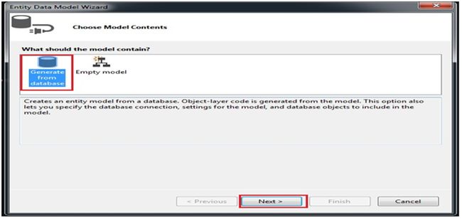 choose model connection